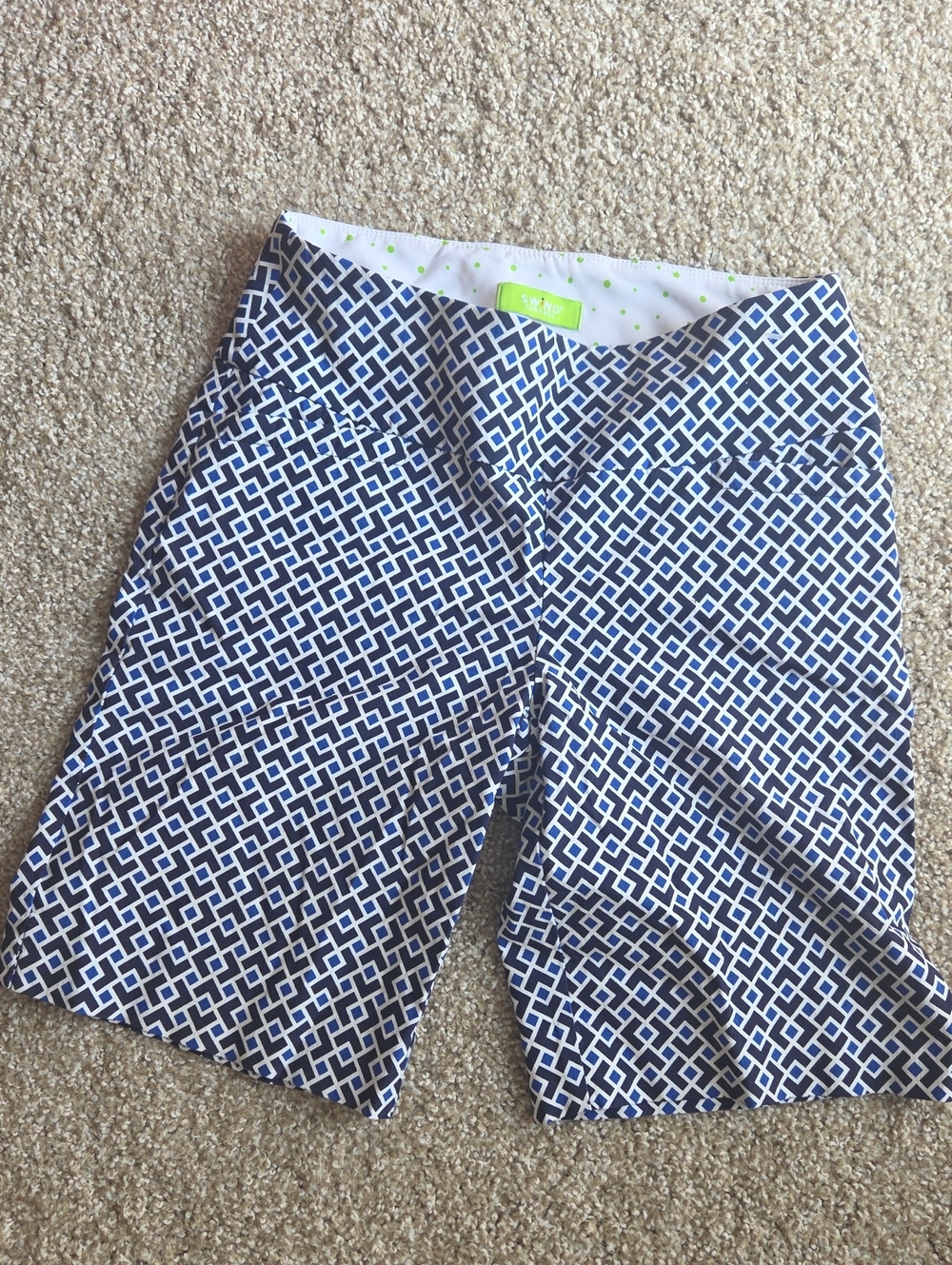 Geometric Navy Bermuda Shorts by Lilly Pulitzer